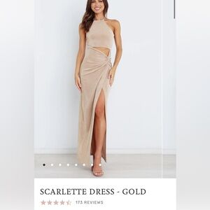NWT: Petal & Pup - SCARLETTE DRESS - GOLD